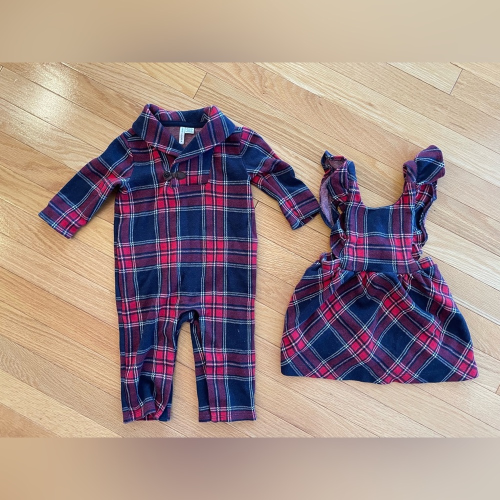 Janie & Jack 6-12 mo matching outfit
